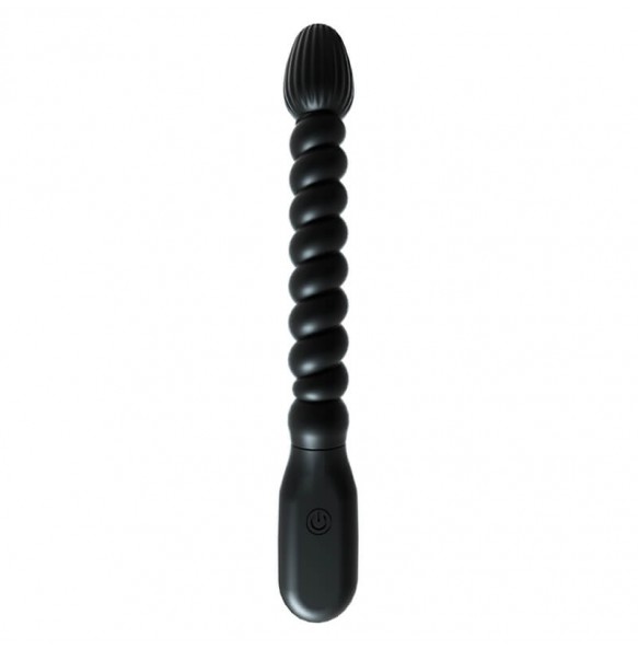 MizzZee - Thread Powerful Vibrating Anal Beads (Chargeable - Black)